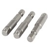 TOP-VIGOR 3Pcs Impact Driver/Drill, 1/4 Hex Shank to 1/4 Socket