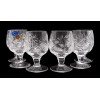 Neman Russian Cut Crystal Shot Glasses on Short Stem 1.7oz