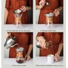 Pour Over Coffee Maker，14 oz Borosilicate Glass Carafe Manual Coffee