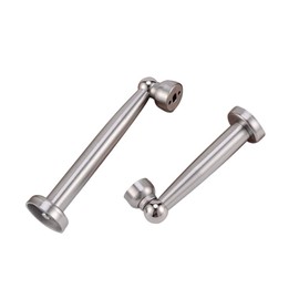 BOZONLI Pack of 2 Magnetic Door Stops, Stainless Steel Door Holder Including Material for Mounting for Floor and Wall Door Holder, Total Length 17 cm