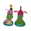 Solar Set of Valentines Flamingos, Solar Powered Love, happy friendship