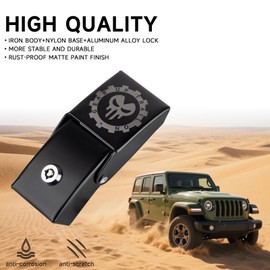 BANHAO Hood Latches Locking Hood Catch Kit Compatible with Jeep Wrangler JK 2007-2018 / Wrangler JL JLU 2018-2025 / Gladiator JT 2020-2025