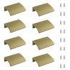 MOROBOR Finger Edge Pull, 8pcs Round Angle Concealed Handles Modern