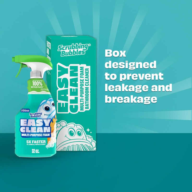 Scrubbing Bubbles Easy Clean Foaming Multipurpose Bleach-Free Bathroom Cleaner, Fast-Acting