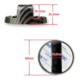 nismo Gasoline Fuel Spout Cap Fuel Cap Cover, Fuel Cap Cover, Door Striker Cover, Door Lock Cover, Paste Type Set (Multicolor)