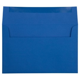 JAM PAPER A10 Premium Invitation Envelopes - 152.4 x 241.3 mm (6" x 9 1/2") - Presidential Blue - 50/Pack