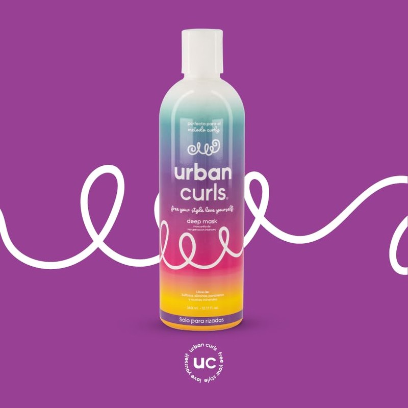 URBAN CURLS Deep Mask 360 ml – Mascarilla Hidratante para