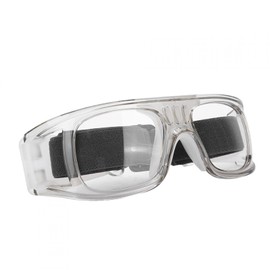 Kuuleyn Protective Glasses, Football Protective Glasses Safety goggles Outdoor Sports Goggles Protective Glasses Frame for Basketball Football Training Golf(Transparent Gray)
