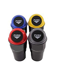 Enshey Mini Car Trash Rubbish Bin Auto Garbage Can Car Garbage Trash Container Mini Auto Car Vehicle Garbage Dust Case Holder Box Bin Trash Rubbish Can Mini Desktop Trash