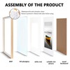 Baoee 8x6 Oak White Two Tone Picture Frame with 6x4
