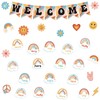 61pcs Retro Welcome Back to School Bulletin Board Welcome Poster
