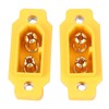 10Pcs Male Plug Connector XT60E1-M Mountable Brass Gold Plated Heat