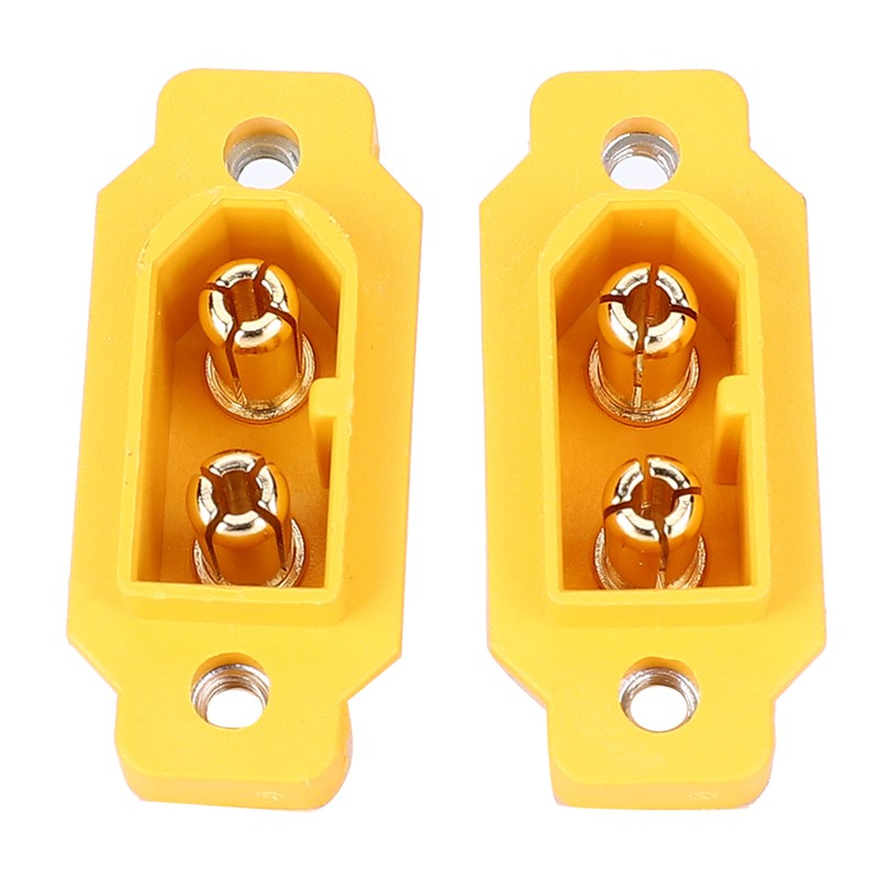 10Pcs Male Plug Connector XT60E1-M Mountable Brass Gold Plated Heat