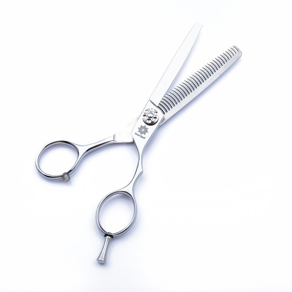 6.0 inch Professional Double teeth Barber Hair Thinning Scissor/Shear Hairdressing Blending Tools Perfect for Hair Stylist or Home Use (C-6.0 inch-European Style)
