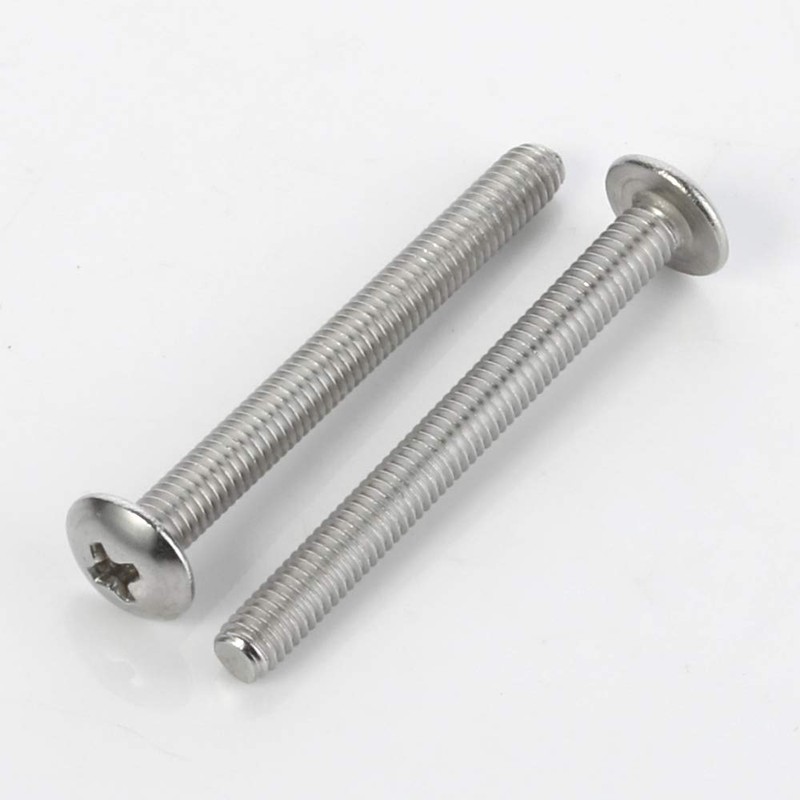 MewuDecor 1/4-20 x 5/8" Truss Head Machine Screws, Full Thread,