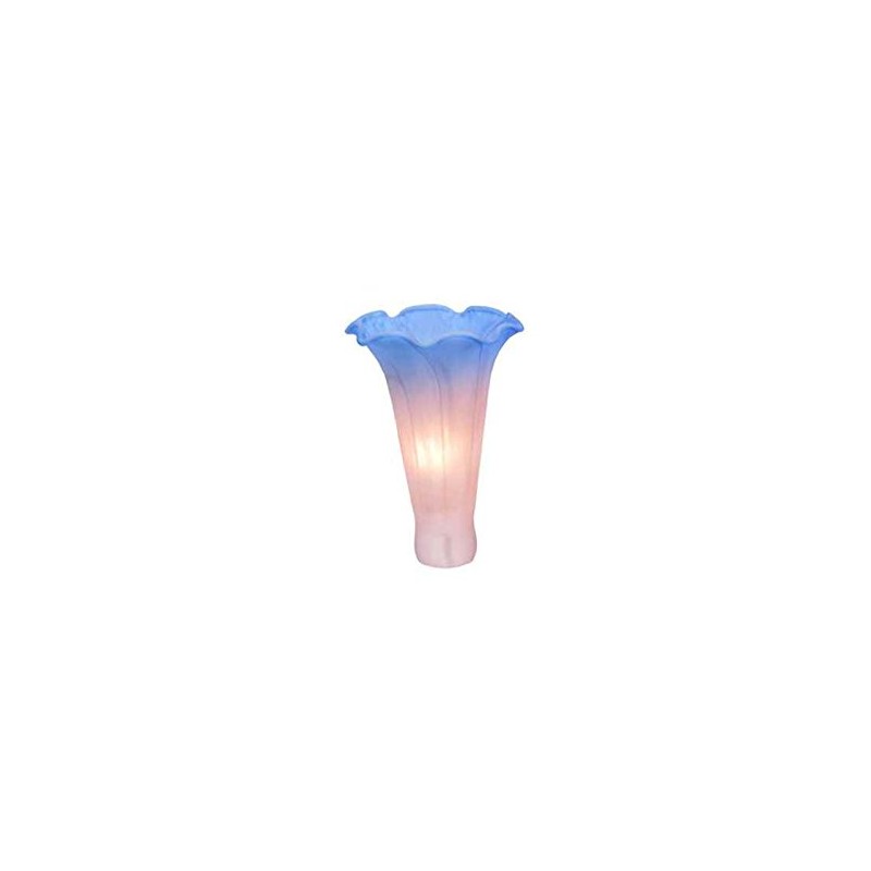 Meyda Tiffany 10185 Lily Shade, Pink/Blue