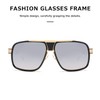 Kimorn AE0336 men’s retro classic sunglasses with metal frame, Gold