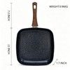 YYJINGYOU 11 inch Nonstick Grill Pan for Steak, Granite Coating