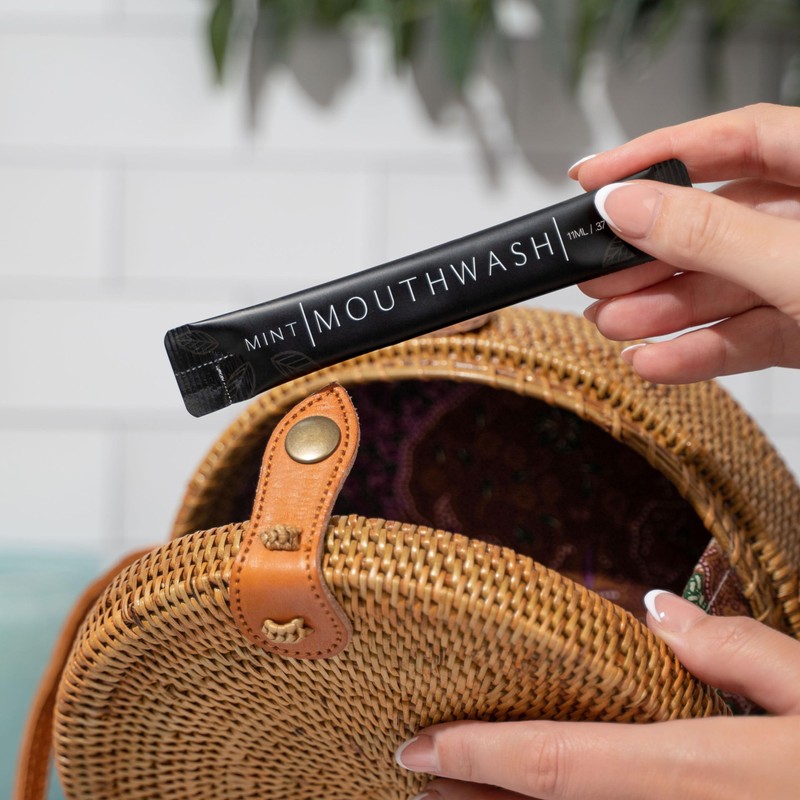 GMW Collection Travel Size Mouthwash Packets - Individual Mini Mouthwash