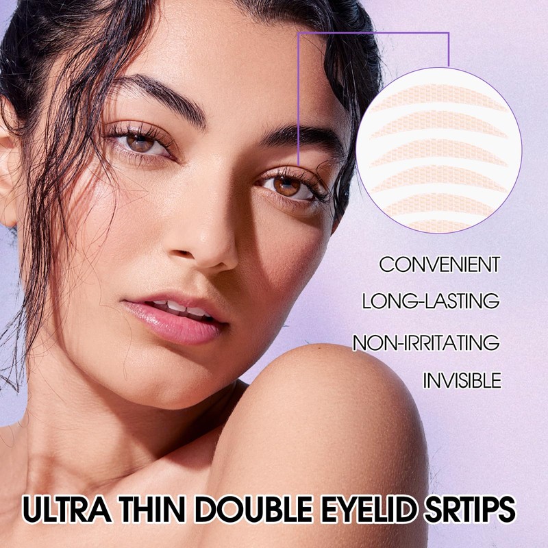 Eyelid Stripes Invisible 4 Types 640 Pieces, Dschlupflider Stripes Invisible