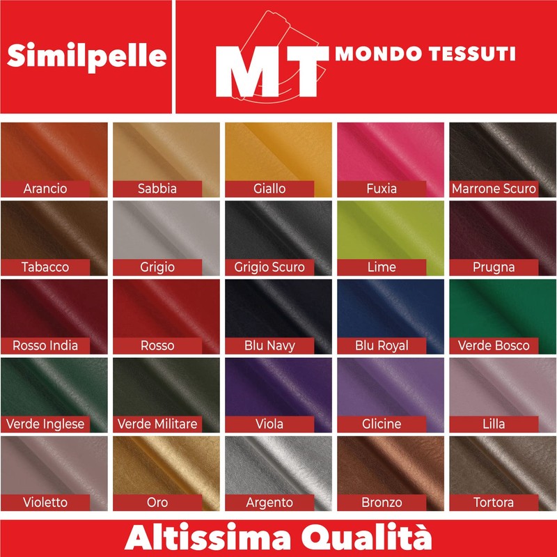 Faux Leather Panel 50 x 70 cm High Quality Colours