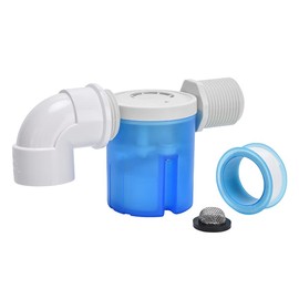 Float Valve 1" Side Inlet Male Automatic Water Level Control Valve for Tanks, Towers, Pools, Livestock Troughs, Aquariums - Blue