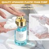 RYTOXILO Foaming Soap Dispenser, 10 oz/300ml Gold Soap Dispenser, 2
