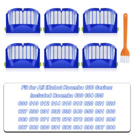 HEPA Filter for iRobot Roomba 600 604 605 606 610 612 614 615 616 620 621 626 627 630 631 632 639 640 650 651 660 660 6 6 69 670 671 672 675 676 680 681 685 687 689 690 691 692 694 696 697 698