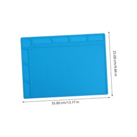 SEWACC 1 Set Soldering Workbench Mat Multi Purpose Insulated Heat Pad Durable Solder Mat for Electronics Repair High Temperature Resistant