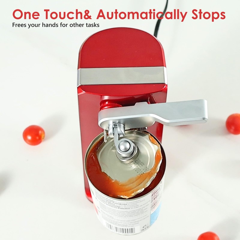 Davivy Electric Can Opener, One Touch Lid Opening, Removable Stainless