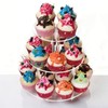 3 Tier Cupcake Stand Acrylic Dessert Carrier Transparent Removable Legs