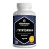 L-Tryptophan High Dose, 500 mg per Capsule, Vegan (Vegetable Fermented),