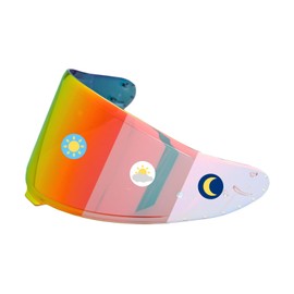 Logto Photochromic Visor Compatible with RF-1400,GT-Air 3,GT-Air,RF-SR,RF-1200,X14,Glamster Replacement Transition Motorcycle Helmet Face Shield (RF1400,Z8,CWR-F2,NXR2 Clear Red/Gold Red)