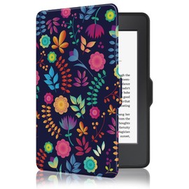 MOROCK - Funda para Kindle Paperwhite de 6 pulgadas, 5ª/6ª/7ª generación 2012-2017 (modelo núm. EY21 & DP75SDI), cubierta de piel sintética ligera de alta calidad con encendido y sueño automático