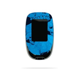 MightySkins Skin Compatible with Accu-Chek Nano - Blue Skulls | Protective, Durable, and Unique Vinyl Decal wrap Cover | Easy to Apply, Remove, and Change Styles | Made in The USA