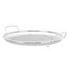 Stainless Steel Fruit Basket Double Handles Metal Mesh Drain Round