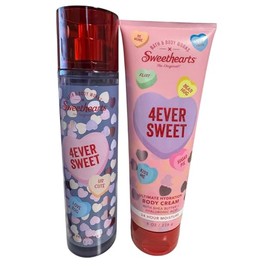 Bath and Body Fine Fragrance Mist 4Ever Sweet Gift Set Bundle 8oz Fragrance Mist & Body Cream