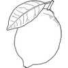 'Lemon' Rubber Stamp - Unmounted Design for Crafting & Scrapbooking,