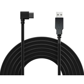 YuYue Electronic USB C Dash Cam Power Cord 11.5ft, USB 2.0 A to Type-C 90 Degree Angle Charging Cable USBC Car Charger Adapter Connector for Dashcam Rear View Mirror Backup Camera（Type-c 11.5ft）