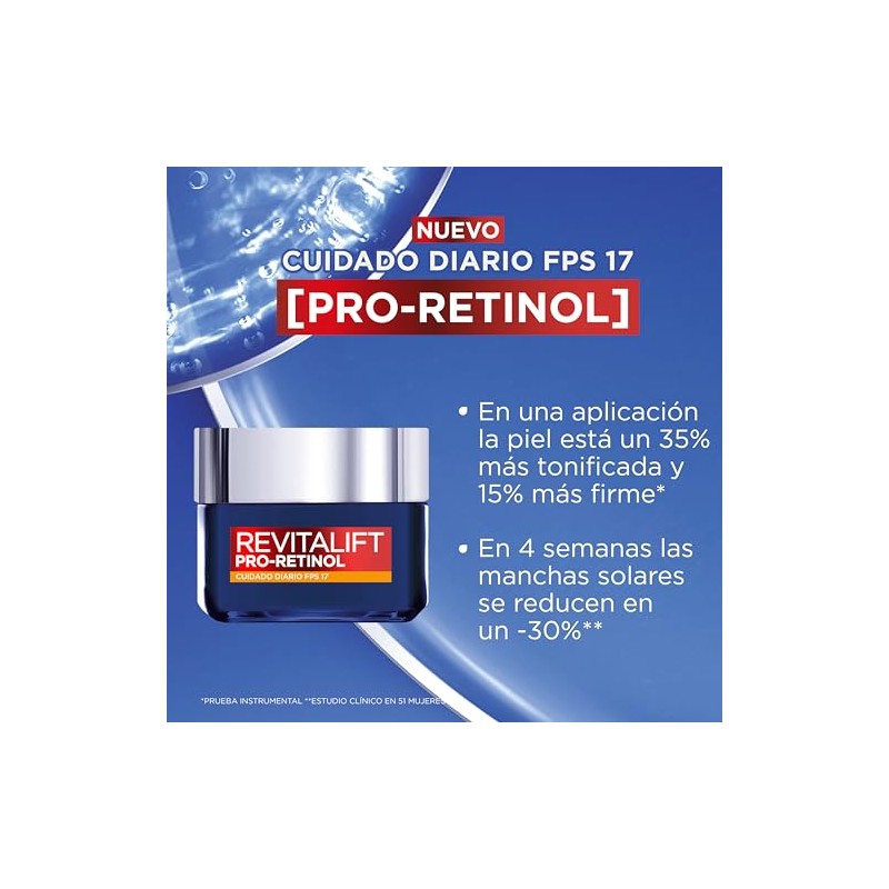 L'Oréal Paris Revitalift Pro-Retinol Crema Cuidado de Día FPS17, 50ml
