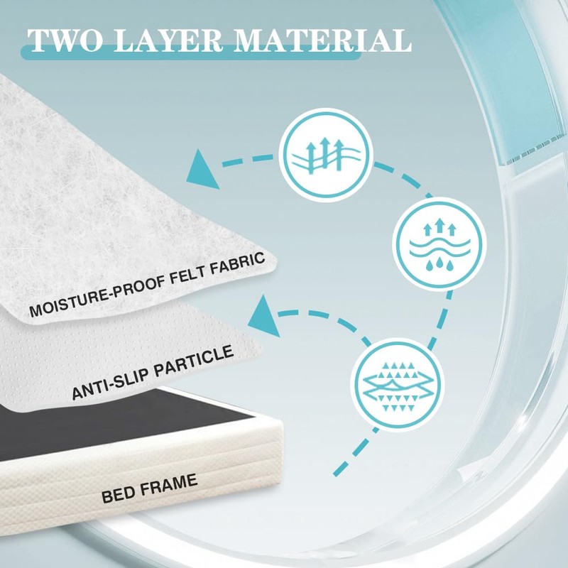 DUJUIKE Mattress Slide Stopper and Gripper, Mattress Non Slip Pad