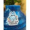 Pack 3" Tummy Ache Survivor Cute Cat Sticker Meme Funny