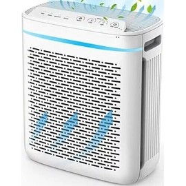 Homasy 2024 Homasy 3 Stage Air Purifier, True HEPA Filter w/ Auto mode Big size 300sqft