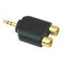 3.5mm to 2 RCA Adapter; 3.5 mm Male Stereo Plug