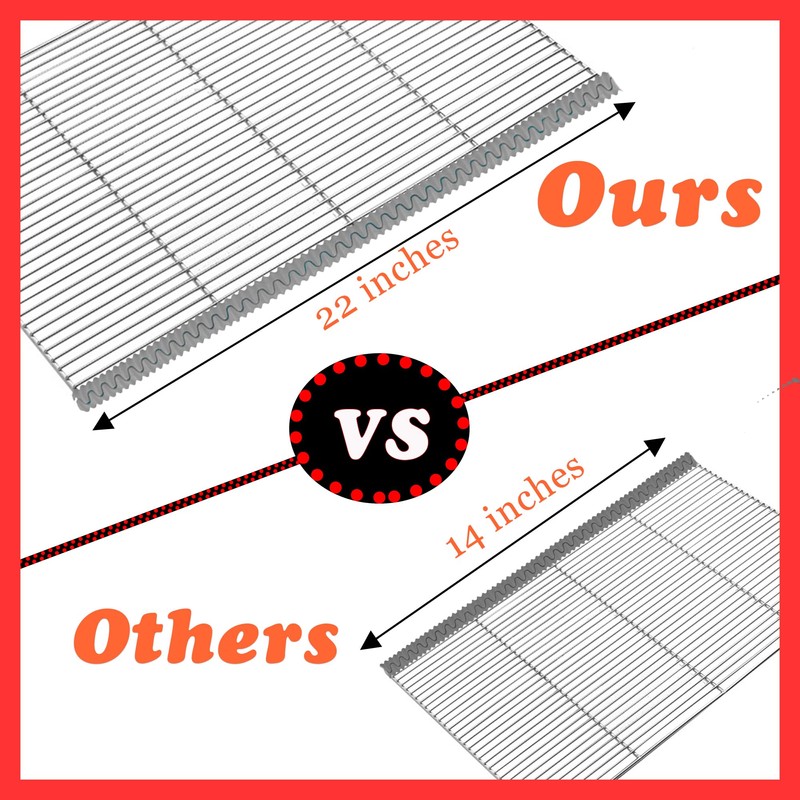 Extra Long 22 inch Silicone Oven Rack Shields Guards Oven