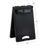 Mind Reader CLIPCALC-BLK Clipboard Calculator, Plastic Letter, Bottom Opening Storage,