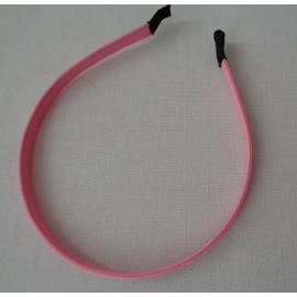 Pink women plain alice band headband fabric wrapped head band hair band Sold by Per handband