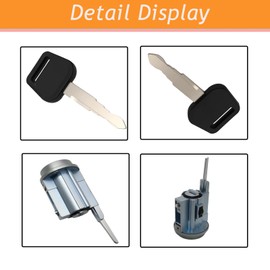 989-035 Ignition Lock Cylinder with Keys fit for 2000-2004 Toyota Avalon & 2000-2006 Toyota Tundra, Ignition Switch Lock Cylinder Replaces US247L, US265L
