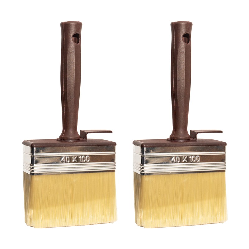 SIZAH 2 Pack Shed & Fence Block Brush, For Shed