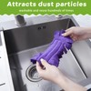 Zubebe 50 Pcs Duster Refill Reusable Fleece Duster Refills Feather